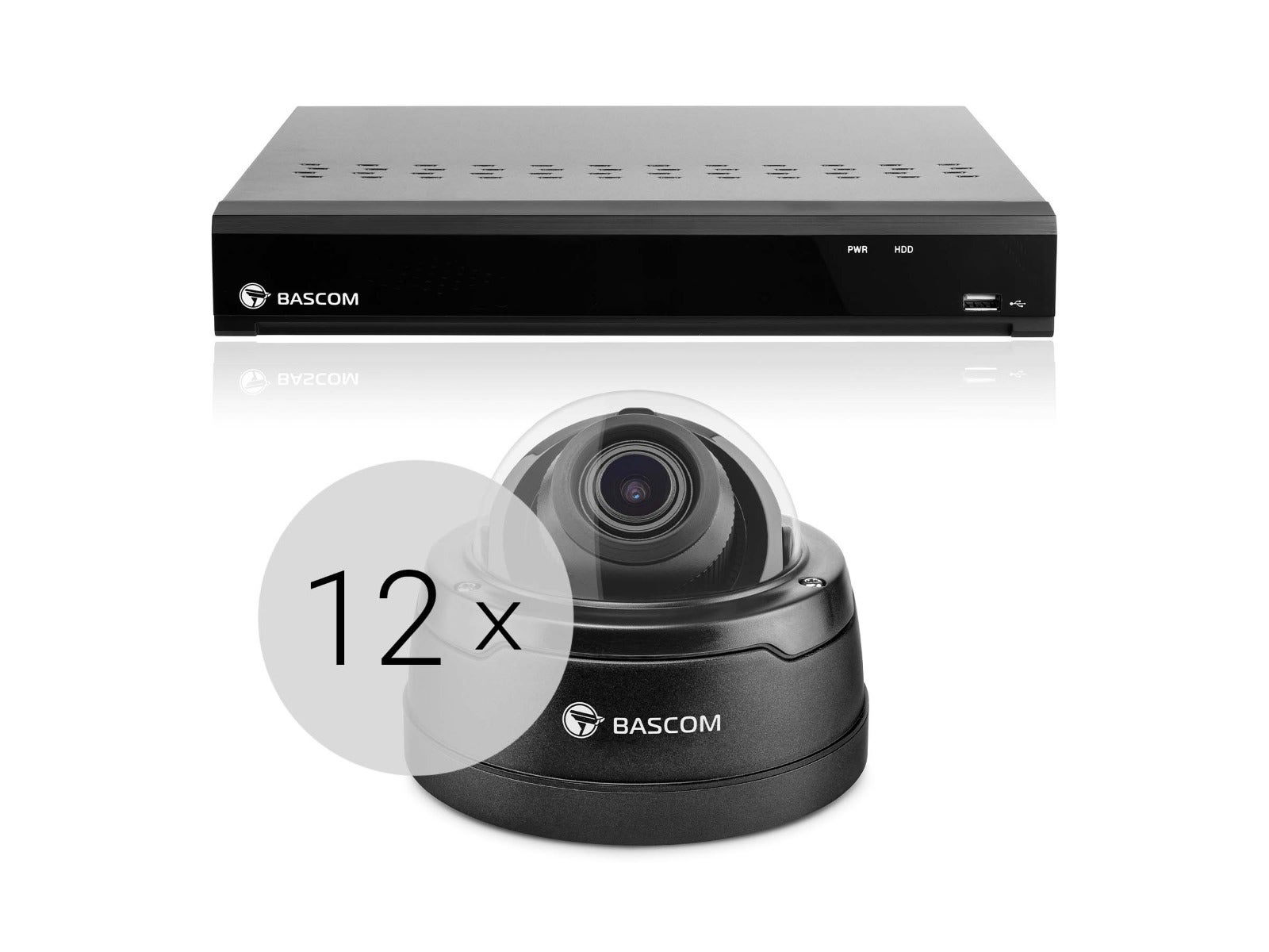 Trådbundet 12-dome-system PRO