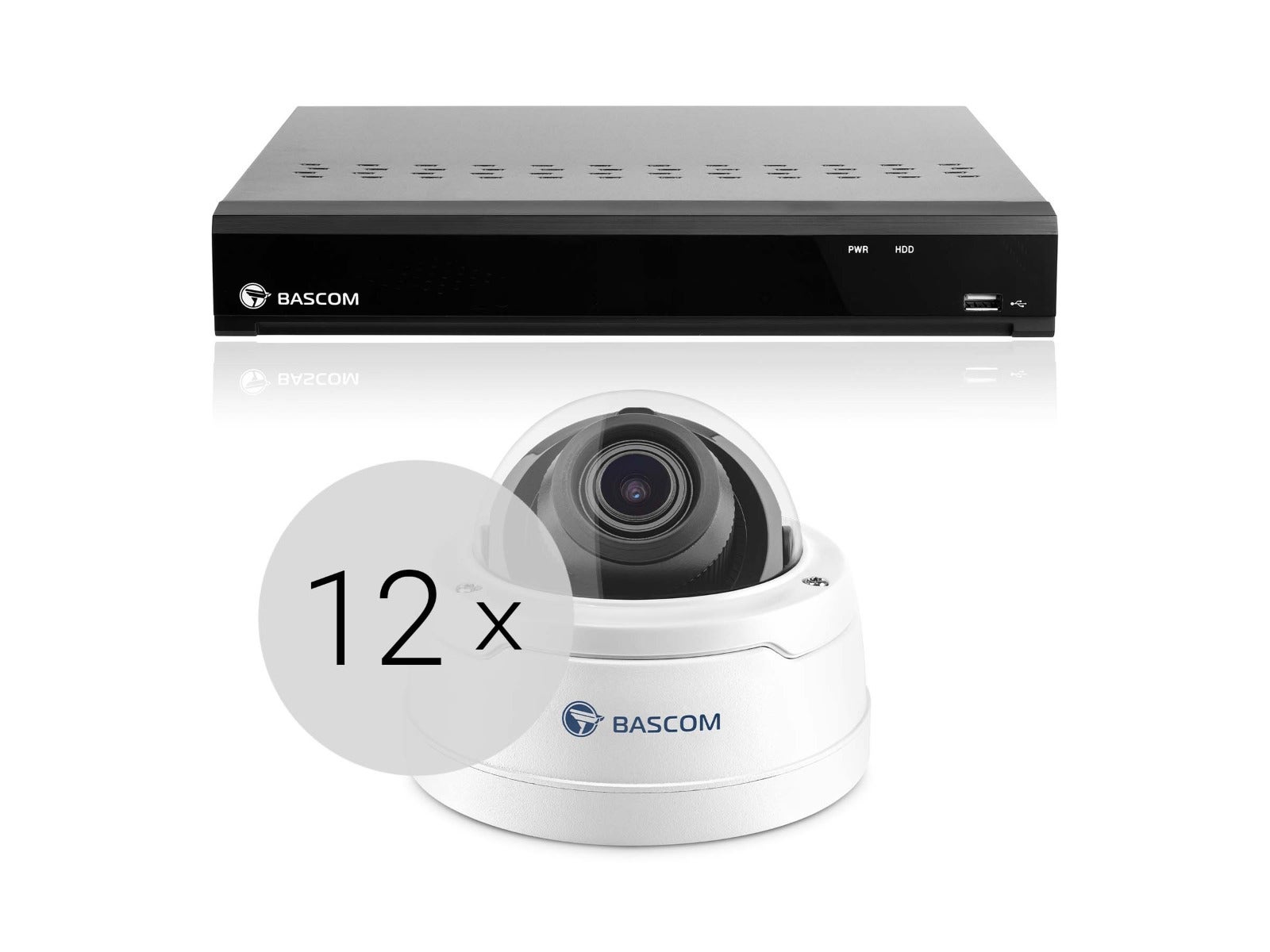 Trådbundet 12-dome-system PRO