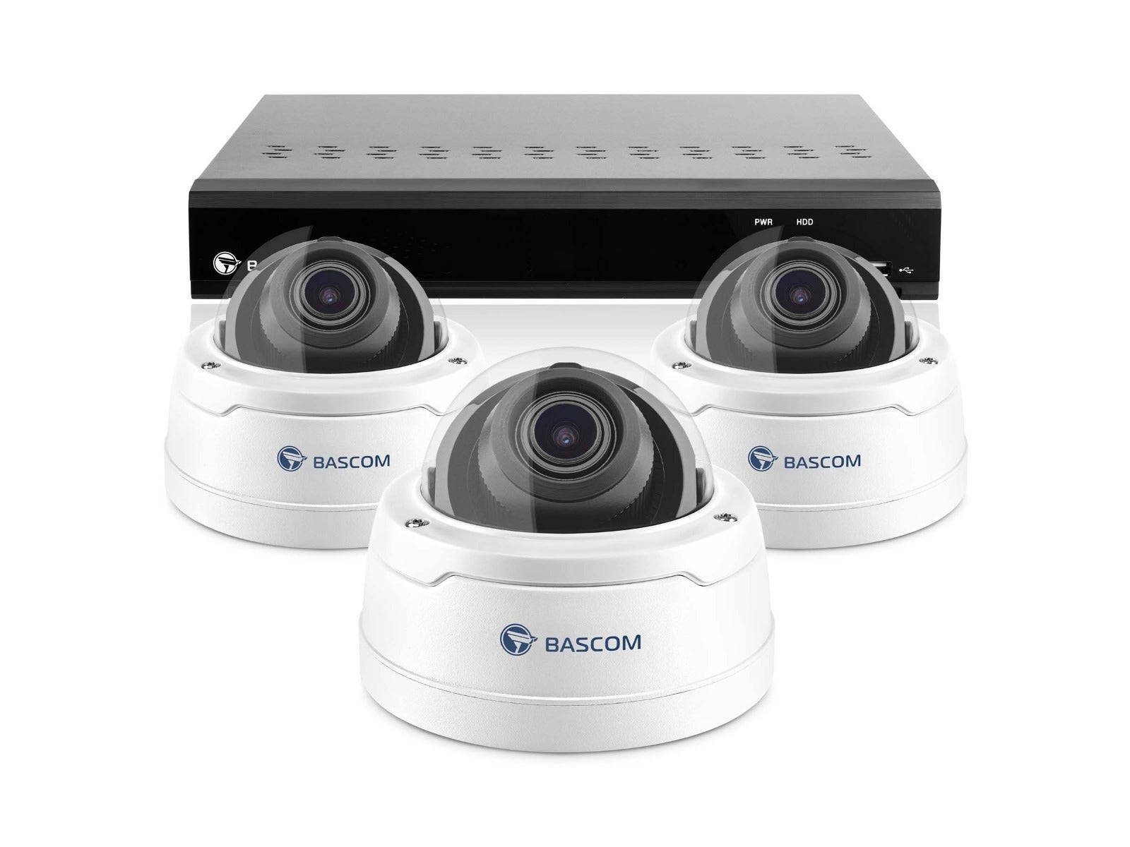 Trådbundet 3-dome-system PRO