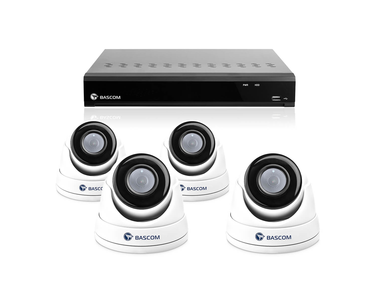 Trådbundet 4-dome-system