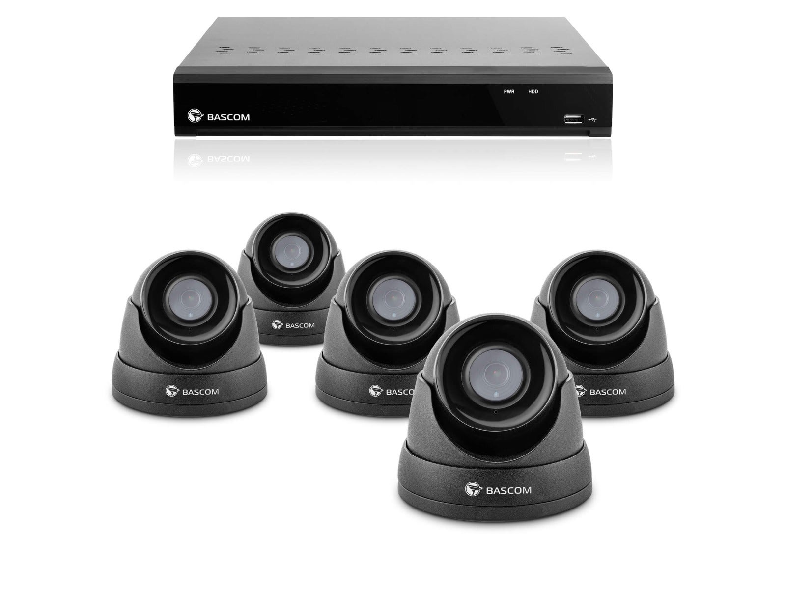 Trådbundet 5-dome-system