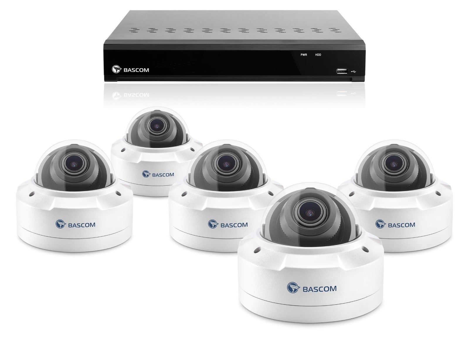 Trådbundet 5-dome-system PLUS