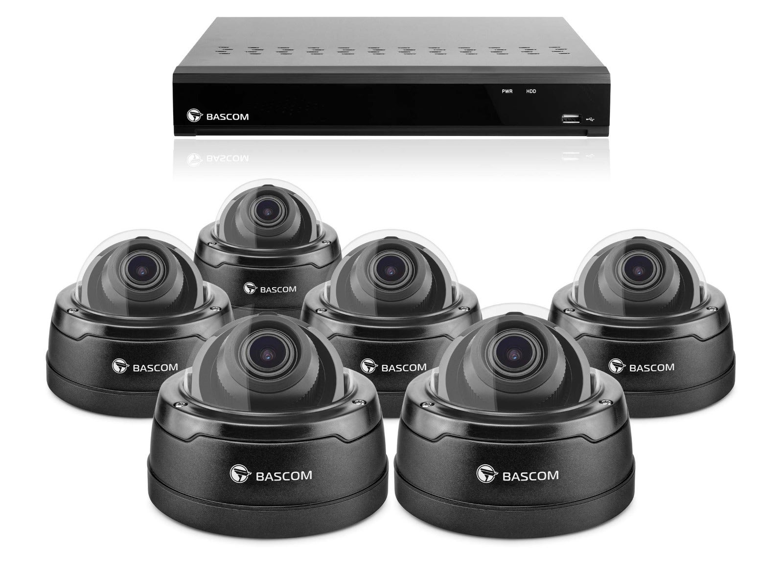 Trådbundet 6-dome-system PRO