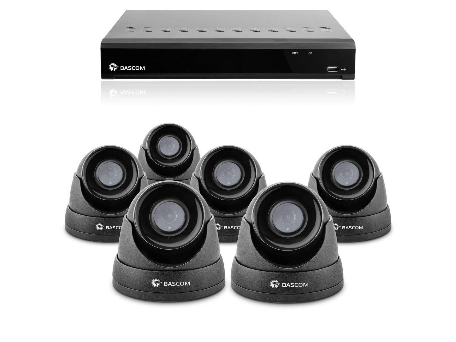 Trådbundet 6-dome-system