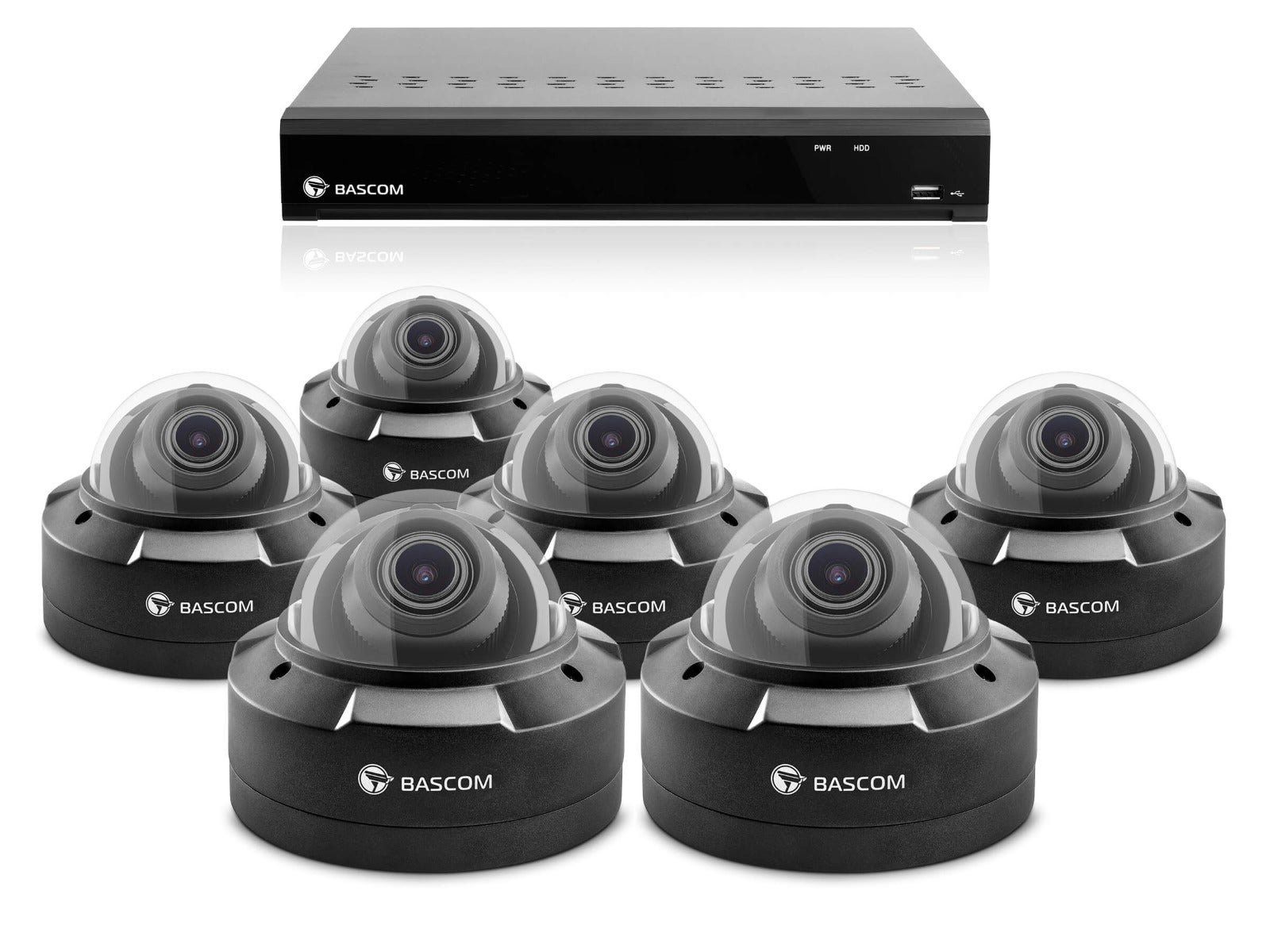 Trådbundet 6-dome-system PLUS