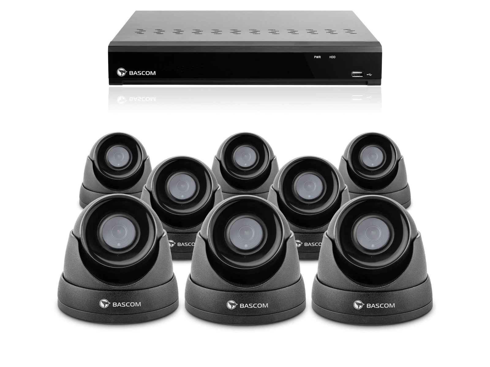 Trådbundet 8-dome-system